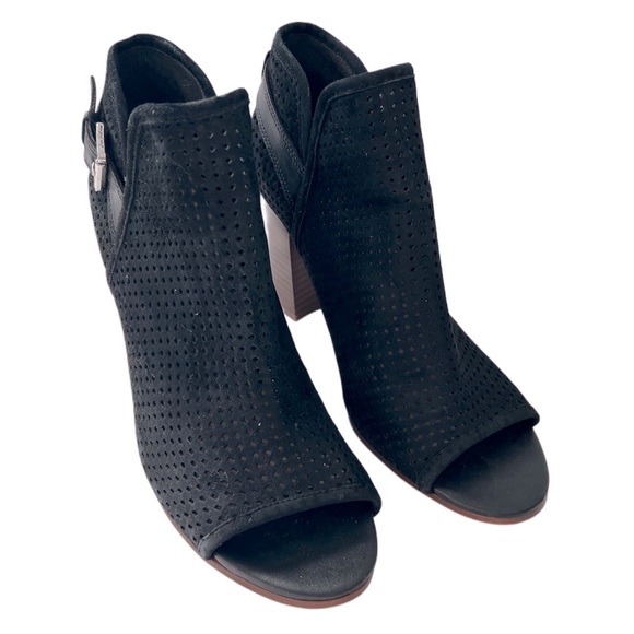 Sam Edelman Easton Black Genuine Leather Perforated Lagenlook boho boots 6.5 - Picture 3 of 11